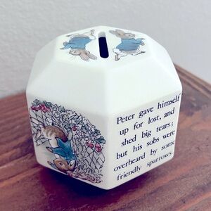 Peter Rabbit Wedgewood Child's
Porcelain Bank